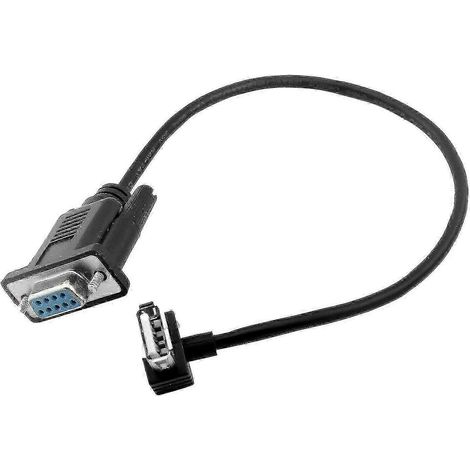 Adaptateur RS232 DB9 femelle vers USB 2.0 A mâle de 25 cm pour automates programmables - convertisseur série compact (1/4)