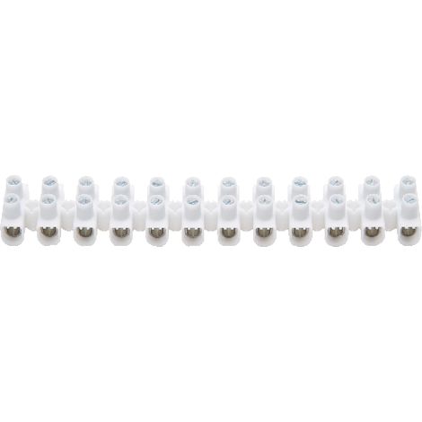 Verbindungsklemme, 2,5-10qmm, 57A, 12p, Direktmontage, Thermoplast, weiß, Schraubanschluss, 341900081 (1/2)