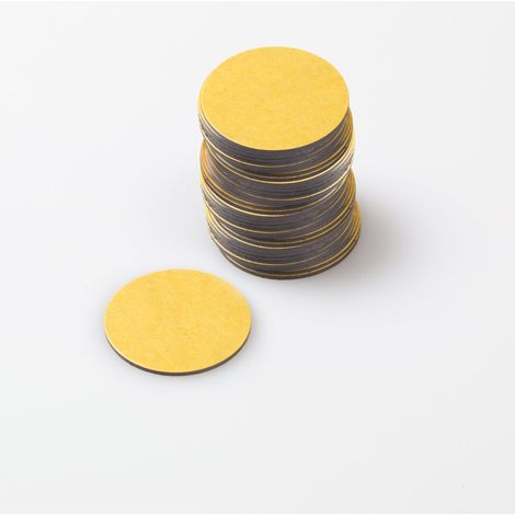 Magna-C Selbstklebende Magnetfolie Ø30mm - 100 Stück im Set (1/3)