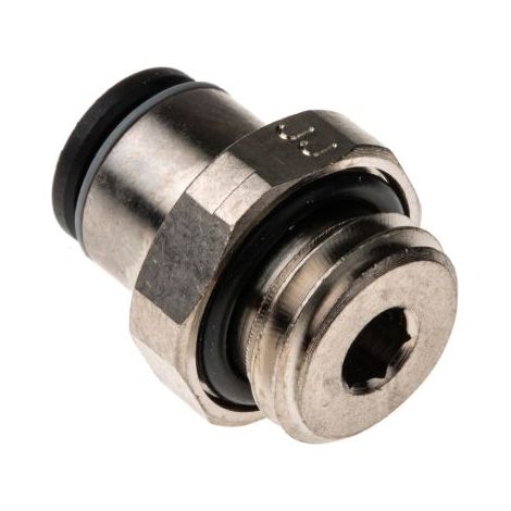 Adaptateur droit fileté Legris LF3000 vers Enfichable 6 mm Mâle M12 ( Prix pour Paquet de 5 )
