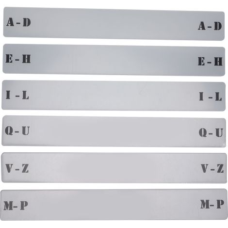 Étiquette de classement horizontale pour disques vinyle, organisateur d'étagère avec séparateurs alphabétiques, carte de rangement GKR34B (1/5)