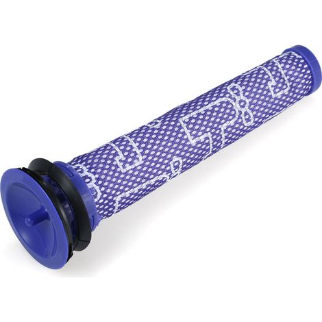 Waschbarer Vormotorfilter-Ersatzset für markenlose Staubsauger V6 V7 V8 DC59 - Kunststoff und Stoff, 16,5 x 4,7 x 4,7 cm - 2 Filter