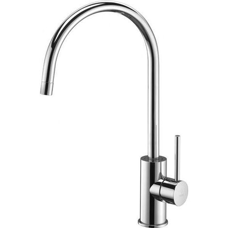Miscelatore lavello cucina Light con canna orientabile in ottone (1/2)