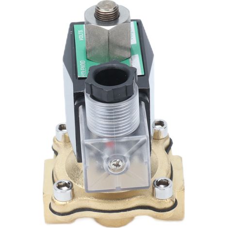 Électrovanne 2 voies normalement ouverte, corps en laiton à membrane, équipement d'automatisation, 2W-15K AC380V (1/5)