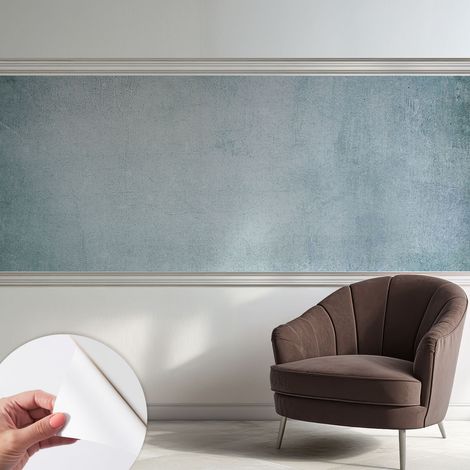 Carta da parati autoadesiva - impermeabile - murale da parete - decorazione murale - Cemento grigio 250x104 cm (1/5)