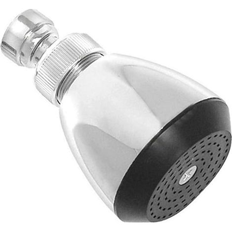 SOFFIONE DOCCIA PESANTE CON SNODO Cromato Altezza 10 cm