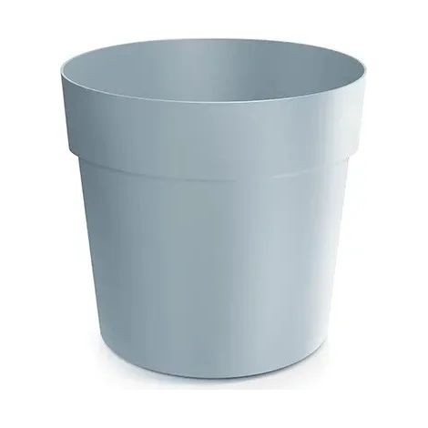 Klassischer runder Kunststoffblumentopf, hellgrau, 15,9 cm, Grower