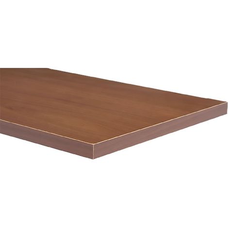 Mensola in Truciolare 80 x 30 x 1,8 Noce Medio Ecopan 5 Pezzi