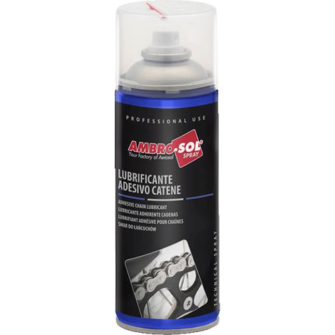 Lubrificante Adesivo Catene Moto ad Alte Prestazioni Ambro-Sol Spray da 400 ml