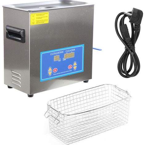 Nettoyeur Ultrasonique 360HTD 6,5L avec Minuterie Numérique et Chauffage, Équipement de Nettoyage Polyvalent, Prise UE 200240V (1/5)