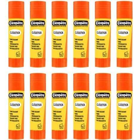 Lot de 12 bâtons de colle Cléostick - 21G - Cléopâtre