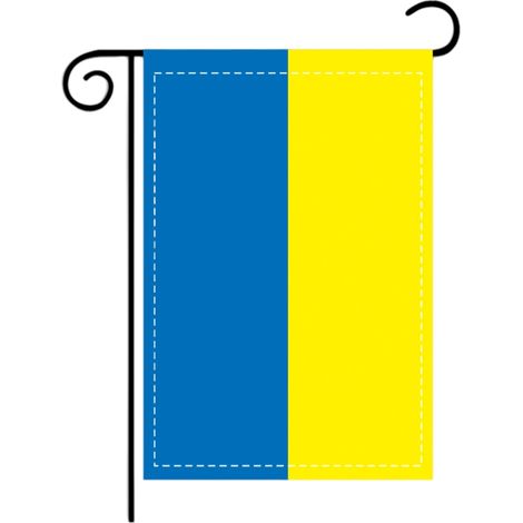 Drapeau extérieur Ukraine 90x150cm en polyester double face, bannière ukrainienne pour décoration murale, jardin, balcon, salle de jeux (1/5)