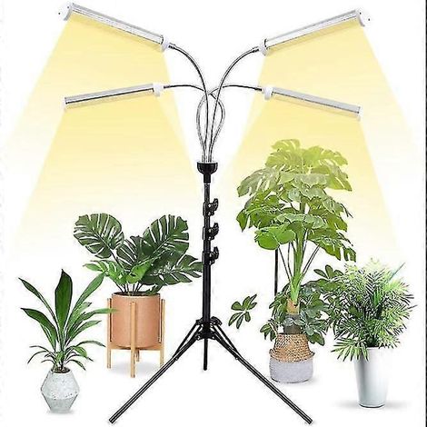 LED-Pflanzenlampe mit Stativ, 105 LEDs Vollspektrum, LED-Pflanzenlampe für Wachstum und Blüte mit Timer, 4 Modi, 6 Dimmstufen (1/5)