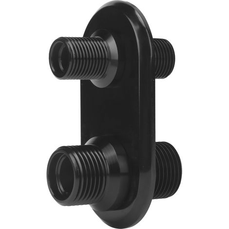 Pièce de rechange universelle pour connecteurs de déflecteur de climatisation à double port dans les automobiles, adaptée aux véhicules noirs modifiés. (1/5)