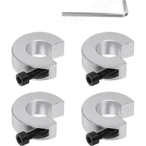Anneaux de butée pour rail linéaire, lot de 4, 12 mm, en acier SBR12, avec système anti-collision. (1/5)