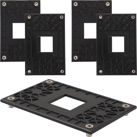 Lot de 5 plaques arrière de carte mère compatibles avec les refroidisseurs de processeur AM4, supports de fixation de dissipateur thermique en plastique, matériel de montage pour la (1/5)