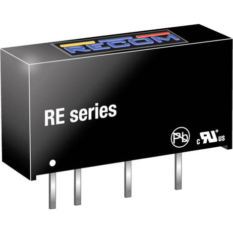 RECOM RE-053.3S Convertitore DC/DC da circuito stampato 3.3 303 mA 1 W Num. uscite: 1 x Contenuto 1 pz.