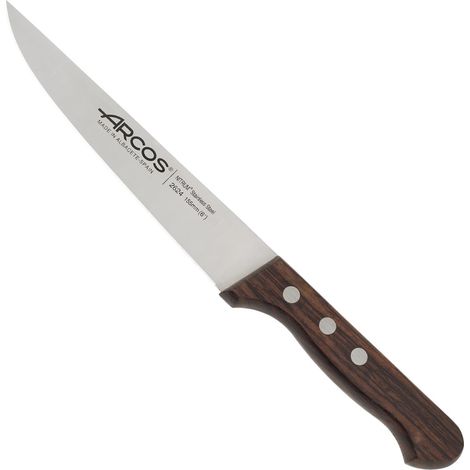 Coltello da cucina Arcos Palisandro 262400 in acciaio inox Nitrum e mango Palisandro in legno con lama 15,5 cm, e Lama di copertura