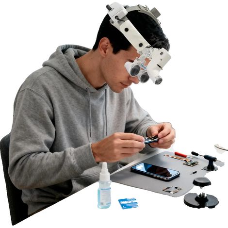 Lupa binocular médica, brillo regulable, diadema ajustable, OT-XJZ-493 (1/5)