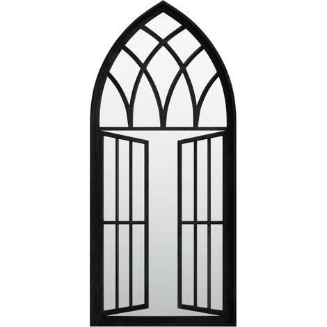 Maison Exclusive - Specchio Nero 100x45 cm in Ferro per Uso Interno