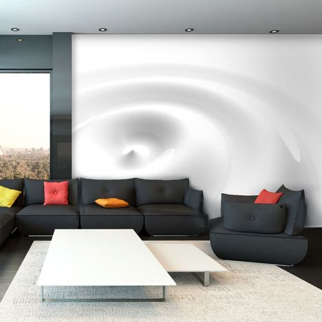 Papier Peint "White Swirl" 70 x 100 cm (1/2)