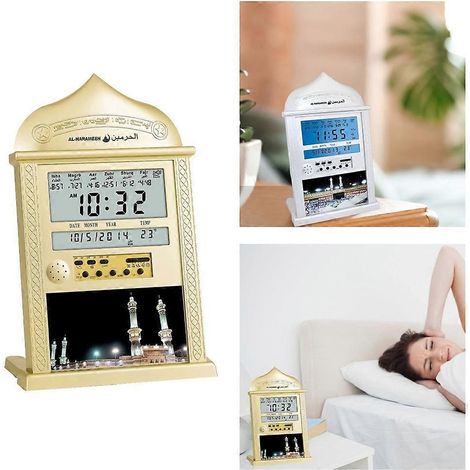 HA-4007 Horloge de table LED numérique pour la prière de l'Adhan (Athan) à domicile ou au bureau (1/4)