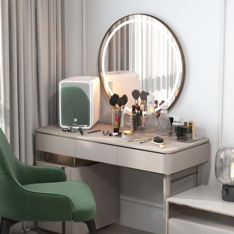 Nevera Cosméticos 10L Extrasilenciosa 12V/240V para Enfriar y Calentar Frigorífico Pequeño para Dormitorio Maquillaje (1/5)