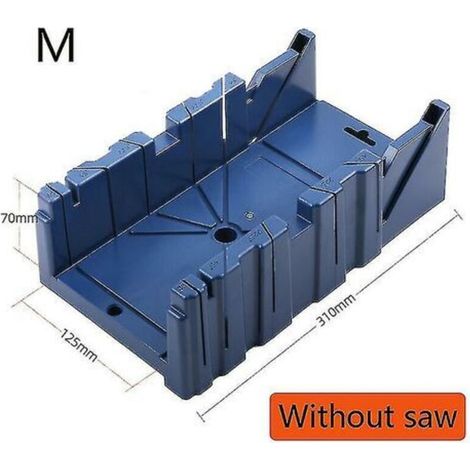 Mitre Saw Box, Multi-Angle Cutting Block, Woodworking Tool, Frame Saw Box (Size: m) (1/4)