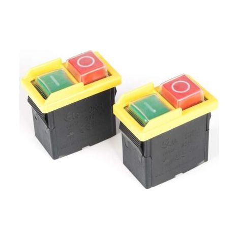 Applicable 2PCS CK1 KJD6 6A 250V interrupteur à bouton-poussoir solénoïde étanche à l'eau et à la poussière, interrupteur d'arrêt d'urgence pour ponceuse (1/5)