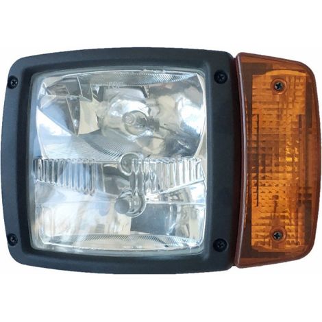 Linker universeller Außenscheinwerfer mit Blinker - Abblend-/Fernlicht - geeignet für Gabelstapler, Traktor, Bagger, Mähdrescher