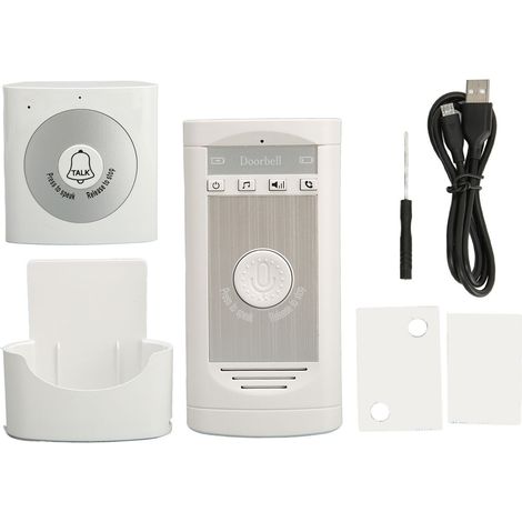 Interphone sans fil avec sonnette électronique bidirectionnelle-AquaForge
