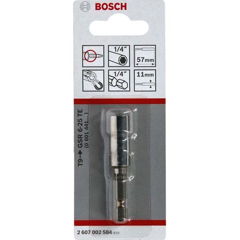Bosch Professional 2607002584 - Portainserti universale T9: 57x11mm, Grigio (1/4)