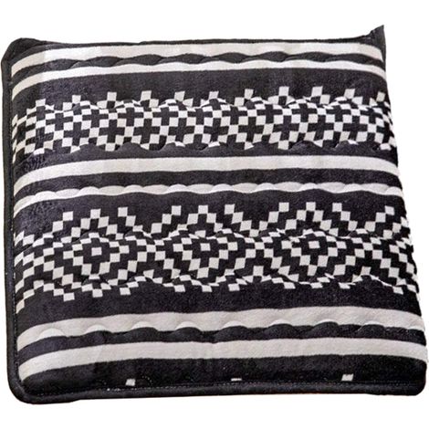 Coussin Chaise Carré - Antidérapant Avec Attaches - Lavable En Machine - Respirant Et Confortable - 1 Pièce (1/5)