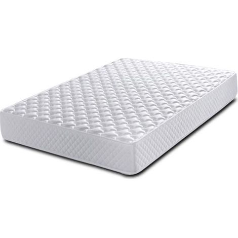 Matelas viscoelastique coloris blanc - Longueur 190 x Profondeur 150 cm -JUANIO