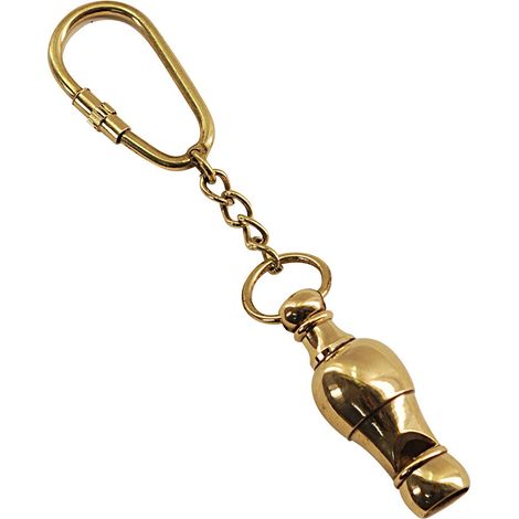 Signes Grimalt Figura Marinera Decoracion  Llavero Con Pito Marinero Nautico Dorado 2x2x12cm 1707