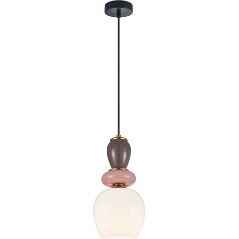 Suspension décorative Italux Martelo noire multicolore 1xE27 40W (1/2)