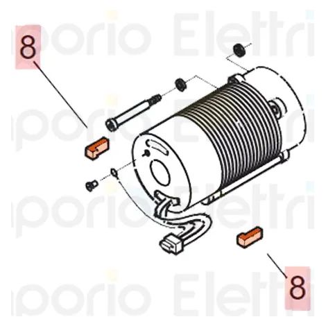 Lot de 10 Gommes anti-vibrations FAAC pour motorisation 400/402/422 (63003303) (1/3)