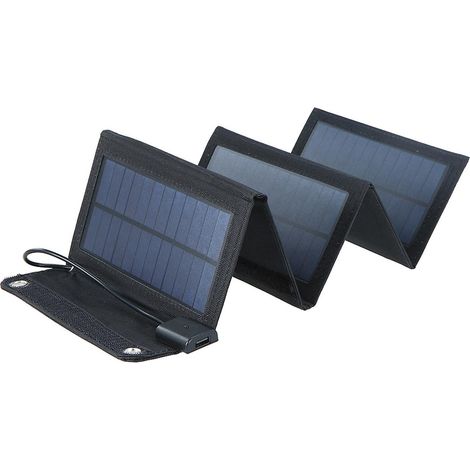 20-W-Solarladegerät, faltbares Solarpanel mit USB-Anschlüssen, wasserdicht, kompatibel mit Camping und Reisen (iPhone)