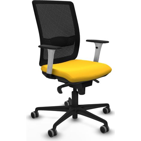 Silla de oficina piqueras y crespo haches blanco respaldo fijo (1/2)