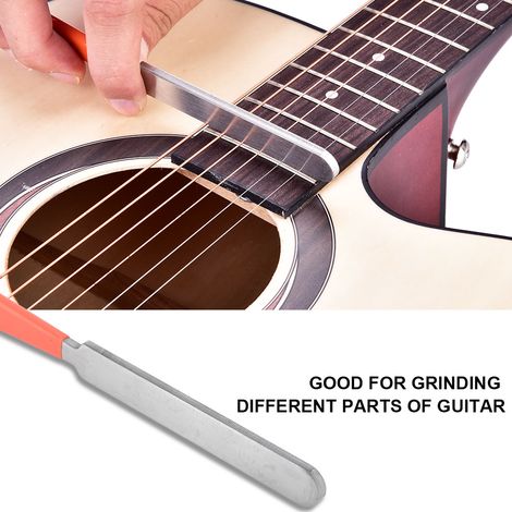 Lime à manche de guitare en acier inoxydable, kit de protection pour manche de guitare, outils et accessoires de réparation (1/5)