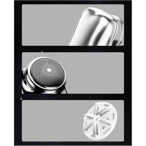 Rasoir Électrique - 6600 Tr/Min - Étanche IPX7 - Utilisation Humide Et Sèche - Compact 4,5x4,7x5 Cm - Aluminium - Vert - 1 Pièce