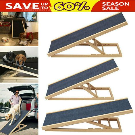 Folding Dog Ramp Pet Transport Stairs Steps Portable Truck Van Car Travel Ladder (1/5)