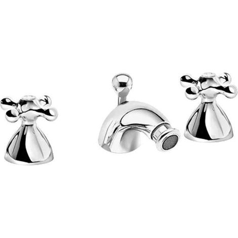 Miscelatore per bidet a 3 fori con piletta di scarico 1"1/4 Mamoli Epoca 55450000E051 Cromo (1/3)
