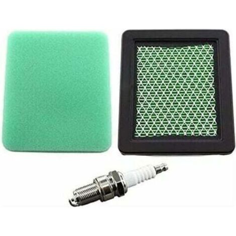 Filtro aria con prefiltro e candela per tosaerba Honda HRG415, HRG465, HRX426, HRX476, HRX537, HRB425, IZY, sostituisce il codice ricambio 17211-ZL8-023.-Crezuo-Crezuo