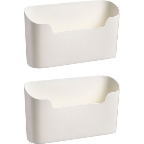 Organizador para puertas de armarios de cocina - Autoadhesivo - Blanco - 2 piezas (1/5)