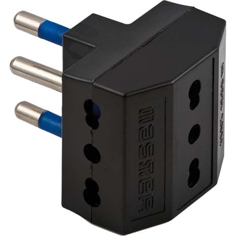 Adattatore triplo 16a+t, colore nero