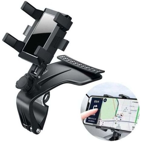 Support Téléphone Voiture Rotation 360° Support de Ventilation pour Téléphone Portable Ventilation Universelle Support de Voiture Porte Téléphone Voiture Intelligent (1/4)