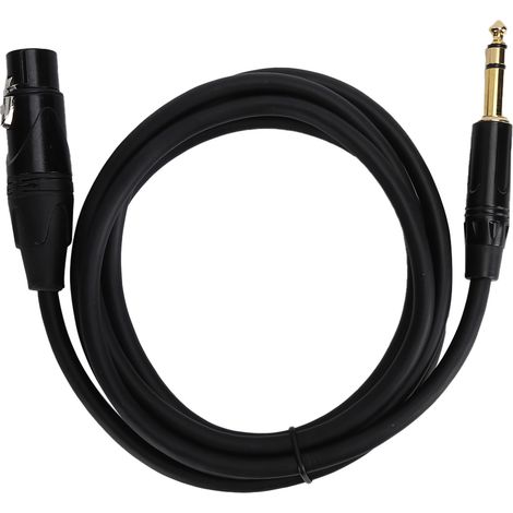 Câble Microphone XLR Femelle vers Jack 6.35mm pour Enregistrement Audio - JD6002 Longueur 2m / 6.6ft