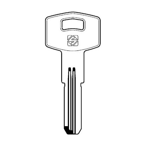 CHIAVE PUNZONATA FIAM FI3R SILCA - OTTONE NICHELATO- 5 pezzi