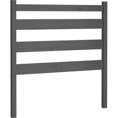 Maison Exclusive - Cabecero de cama madera maciza de pino gris 96 (1/5)